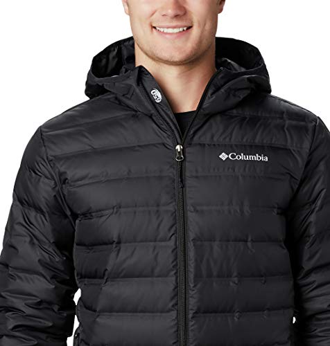 Columbia Lake 22 Chaqueta de Plumas con Capucha, Hombre, Negro, L