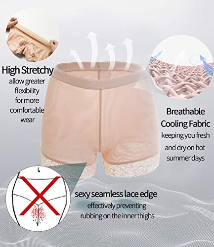 COMFREE Braguitas Moldeadoras Levanta Gluteos Ropa Interior Sin Costuras Lencería Reductora Bragas Control con Almohadillas Ajustable Calzoncillos Elástico Shapewear para Mujer Negro Beige S