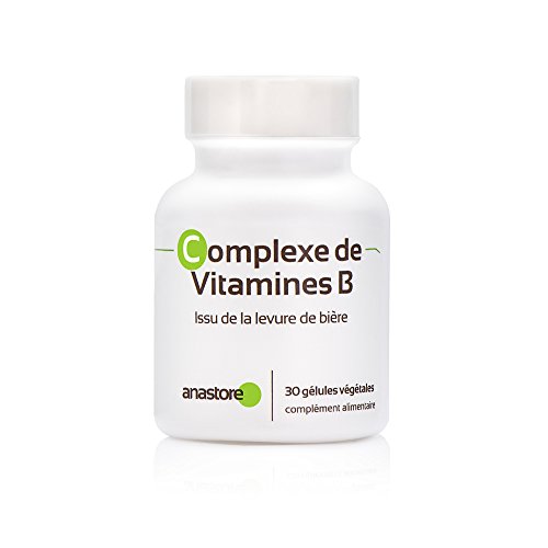 COMPLEJO DE VITAMINAS B * 500 mg / 30 cápsulas * cansancio, estrés, carencia de vitaminas B * Garantía de satisfacción o reembolso * Fabricado en Francia
