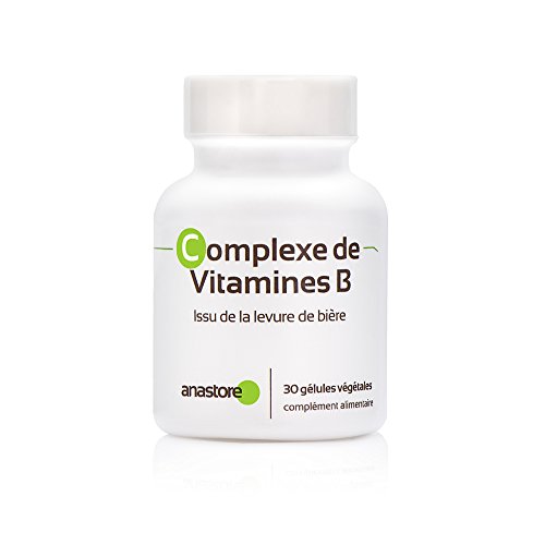 COMPLEJO DE VITAMINAS B * 500 mg / 30 cápsulas * cansancio, estrés, carencia de vitaminas B * Garantía de satisfacción o reembolso * Fabricado en Francia