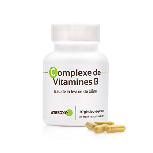 COMPLEJO DE VITAMINAS B * 500 mg / 30 cápsulas * cansancio, estrés, carencia de vitaminas B * Garantía de satisfacción o reembolso * Fabricado en Francia