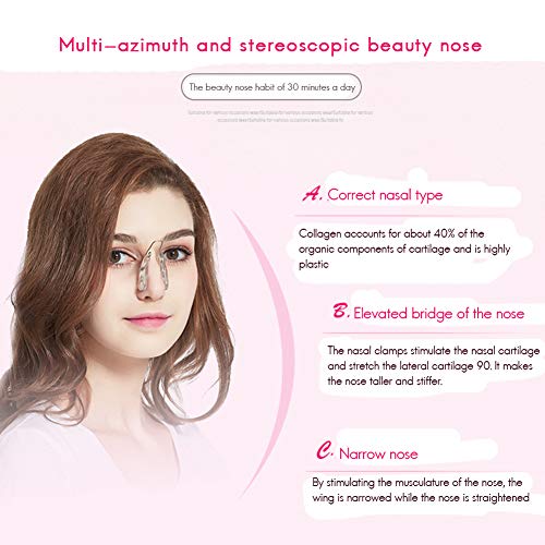 Comtervi - Corrector de nariz, nariz, nariz, corrector de nariz para el puente de la nariz de las herramientas correctoras