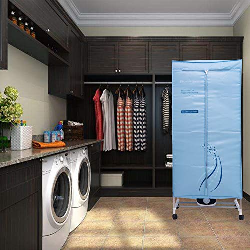 Concise Home Secador eléctrico 1000 W de Gran Capacidad 15 kg Doble Piso de Acero Inoxidable Ahorro de energía Ropa húmeda de Interior Aire Caliente Secado