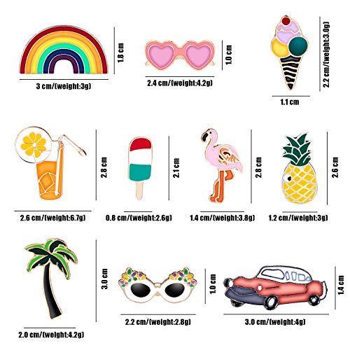 Conjuntos de 20 Piezas Pin de Solapa de Esmalte Lindo Alfiler Broche de Dibujos Animados Alfiler Broche Insignias para Bricolaje Manualidades Accesorios de Trajes Bolsas Chaquetas (Estilo Conjunto 1)