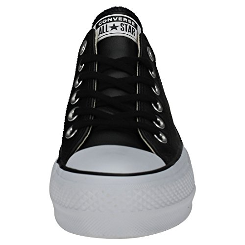 Converse Chuck Taylor CTAS Lift Clean Ox, Zapatillas para Mujer, Negro (Black/Black/White 001), 36.5 EU
