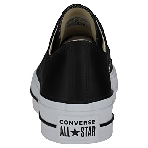 Converse Chuck Taylor CTAS Lift Clean Ox, Zapatillas para Mujer, Negro (Black/Black/White 001), 36.5 EU