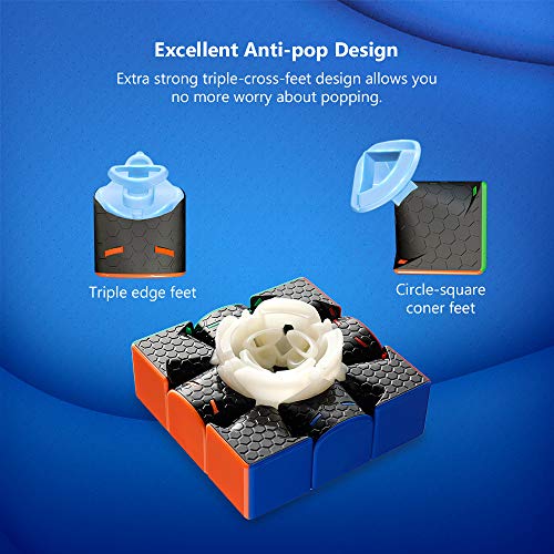 Coogam GAN 356 RS 3X3 Cubo de Velocidad Gans 356rs 3X3X3 Cubo Mágico GAN 356RS Cubo Rompecabezas Sistema GES V3