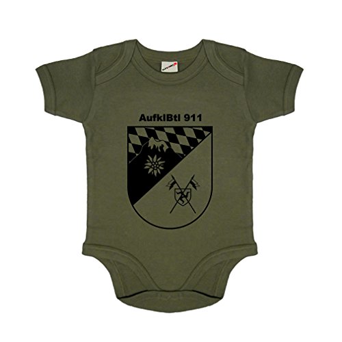 Copytec AufklBtl 911 14242 - Pelele para bebé verde oliva 3-6 Meses