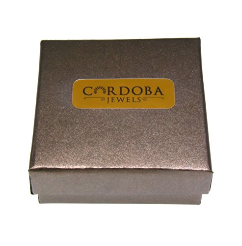 Córdoba Jewels | Juego de Plata de Ley 925 con diseño Sfera Swarovski Agua Marina. Pendientes de 6mm y Colgante con Cadena de 10mm. Largo de la Cadena 40cm.