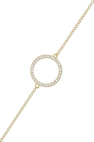 Córdoba Jewels | Plata de Ley 925 bañada en Oro. Diseño Sfera Oro Circonitas