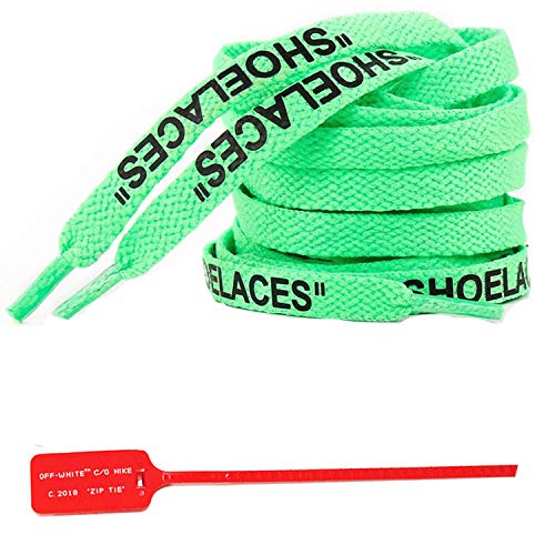 Cordones planos con cremallera para zapatos "The Diez", hechos a mano para zapatillas de deporte, color blanco y negro, 140 cm