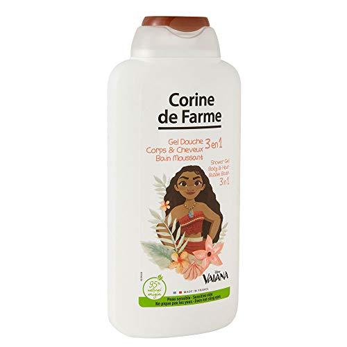 Corine de Farme Vaiana 3en1 Gel Ducha Extra suave para cuerpo/cabello/de baño de espuma, 500 ml