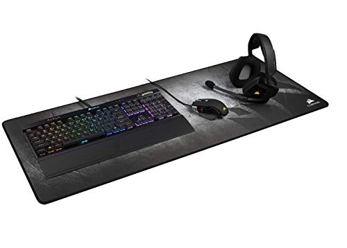 Corsair MM350 - Alfombrilla de ratón para Juego, superficie paño antidezgaste, Tamaño Extendedido, Negro