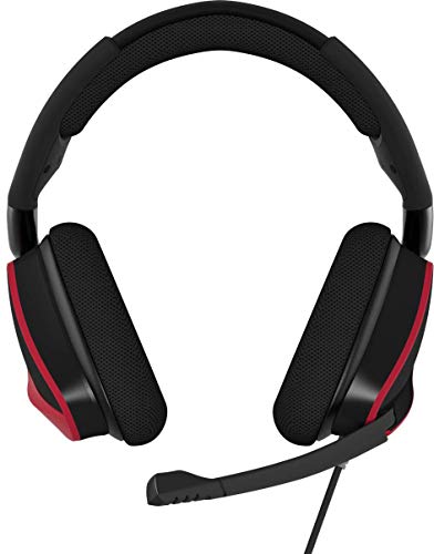 Corsair Void Pro Surround Auriculares para Juegos, 7.1 Sonido Envolvente, Micrófono Omnidireccional, Compatible con PC, PS4, Xbox One y Móviles, Color Rojo