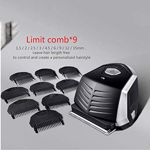 Cortadora De Pelo Profesional, Máquina De Afeitar De Los Hombres Profesionales De La Máquina De Afeitar Eléctrica con 9 X Maquinilla De Afeitar del Peine del Recorte