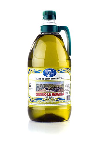 Cortijo La Muralla - Aceite de Oliva Virgen Extra Variedad Arbequina - Cosecha Familiar - Formato Caja 8 unidades de 2 L