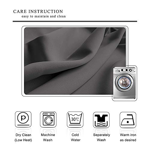 Cortinas opacas para el dormitorio con Frangipani bambú japonesa relajación descanso viaje cortinas opacas para la sala de estar W72 x L96 pulgadas verde pálido carbón gris amarillo