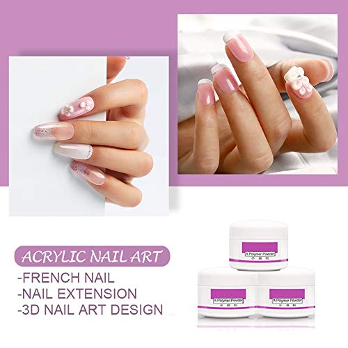 COSCELIA Kit para Uñas Acrilicas Completo Decoración Uñas Acrilicas Kit Completo de Uñas Postizas