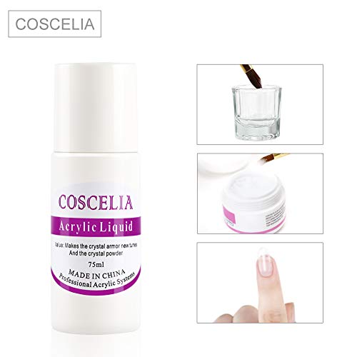 COSCELIA Kit para Uñas Acrilicas Completo Decoración Uñas Acrilicas Kit Completo de Uñas Postizas