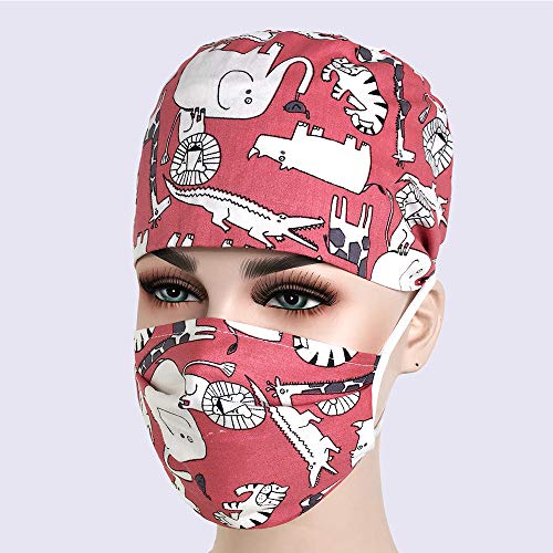 COTZFOZ Cirugía Unisex Médico Tops Ropa de algodón Ropa de Trabajo Clínica Dental Farmacéutico Enfermería Scrubs Parte Superior del Uniforme Top M