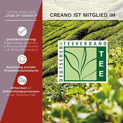 Creano - Un Mix de Té de Flores - "Fior di Tè" Set de Regalo con Jarra de Cristal | Té blanco y Té negro (6 Tipos diferentes)