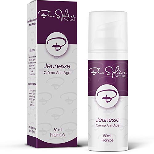 Crema Antiarrugas sin Parabenos - Crema Cara Hidratante, Reafirmante - Noche o Día - Producto Vegano - Jeunesse por BioSphère Naturel France