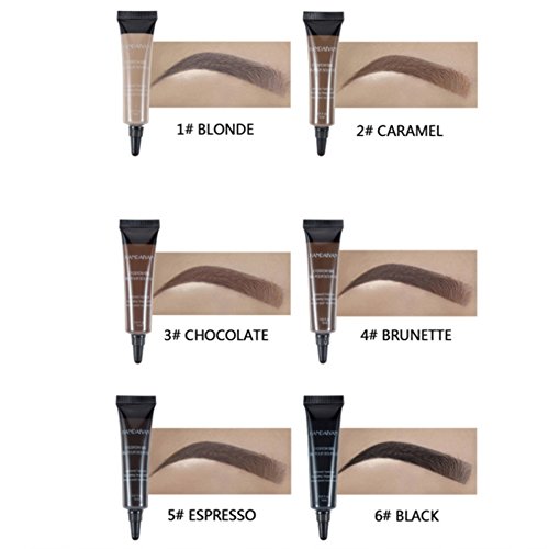 Crema de cejas, Gel De Cejas, Tinte de Cejas, Gel Impermeable para Cejas, Gel para Cejas de Larga Duración con cepillo de cejas para Maquillaje de Cejas Resistente al Agua(2)