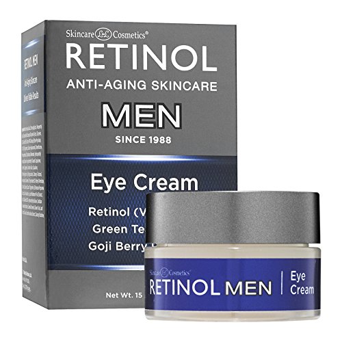 Crema de Ojos para Hombres de Retinol – El Tratamiento Masculino para Ojos Original de Retinol – Trabaja en el área Debajo de los Ojos para Reducir la Hinchazón y las Ojeras, Aumenta la Hidratación y Minimiza Drásticamente los Signos Visibles del Envejeci