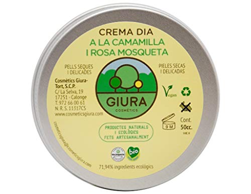 Crema dia a la Manzanilla y Rosa mosqueta Cosmétics Giura 50 cc.