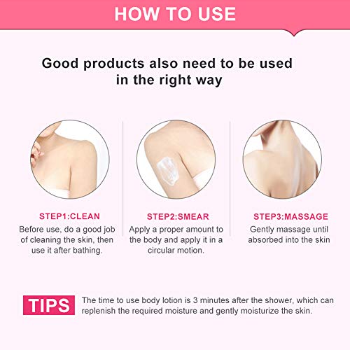 Crema para el cuerpo, Crema corporal blanqueadora Crema hidratante para el cuerpo Loción corporal Crema para el cuidado de la piel