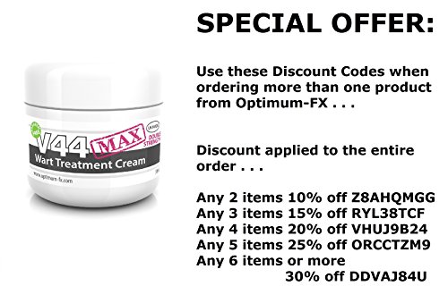 Crema Tratamiento Verrugas V44 MAX Sin Parabenos Doble Efectividad 50 gramos