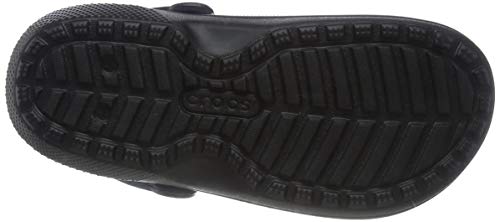Crocs Classic Lined Clog, Zuecos Unisex Adulto, Negro (Black/Black), 39/40 EU