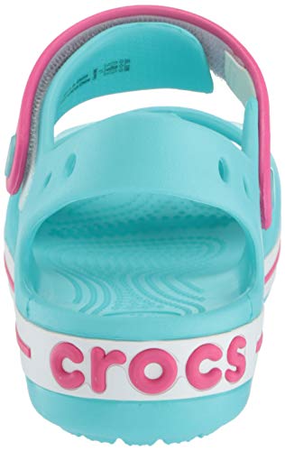 Crocs Crocband Sandal Kids, Sandalias Unisex Niños, Azul (Pool/Candy Pink 4FV), 25/26 EU