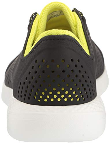 Crocs Men's LiteRide Pacer Sneaker | Comfortable Tennis Shoes for Men, Zapatillas Deportivas. para Hombre, Negro cítrico, 37 EU