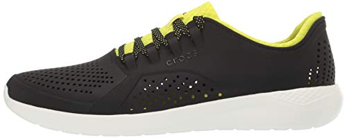 Crocs Men's LiteRide Pacer Sneaker | Comfortable Tennis Shoes for Men, Zapatillas Deportivas. para Hombre, Negro cítrico, 37 EU