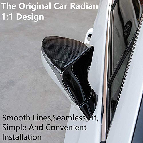 Cubiertas De Ajuste De Espejo De ala De Fibra De Carbono para Adaptarse A Accesorios Modificados para Automóvil Nx/RX, Cubierta De Espejo Retrovisor De Fibra De Carbono Negra Cubierta De Espejo De A