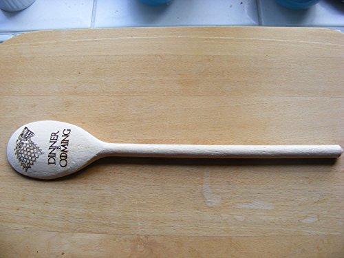 Cuchara de madera FastCraft inspirada en Juego de Tronos para cocinar. Regalo de cumpleaños con inscripción grabada con láser en inglés (Burn Them All)