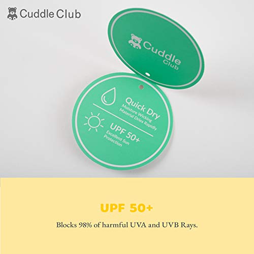Cuddle Club Sombrero para Bebés y Niños | SPF 50+ Protección Solar Anti UV para la Cabeza y la Nuca - SunhatBearGreyL