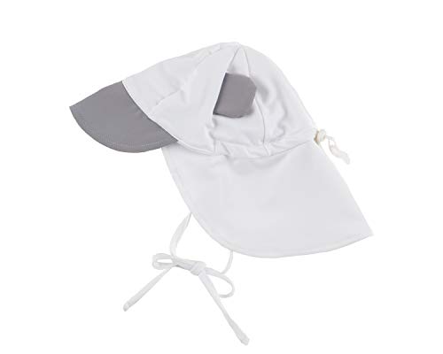 Cuddle Club Sombrero para Bebés y Niños | SPF 50+ Protección Solar Anti UV para la Cabeza y la Nuca - SunhatBearGreyL