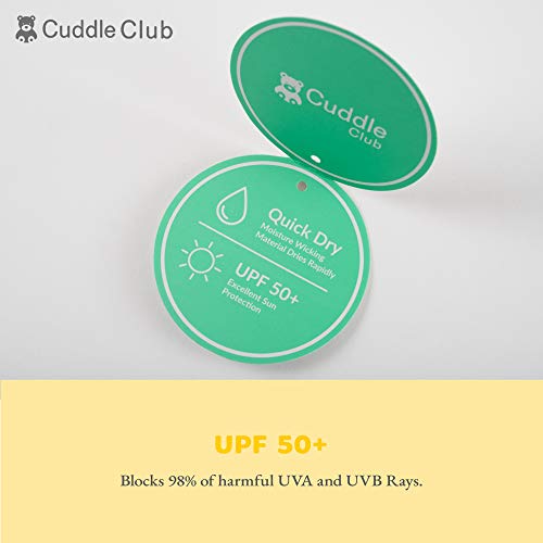 Cuddle Club Sombrero para Bebés y Niños | SPF 50+ Protección Solar Anti UV para la Cabeza y la Nuca - SunhatPenguinGreyL
