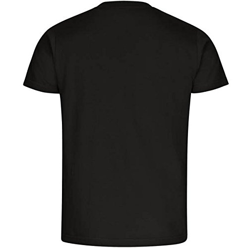 Cuello redondo manga corta folleto distribución de expertos T-camiseta negro caballeros Gr, s hasta 5XL Negro negro Talla:xxxxx-large