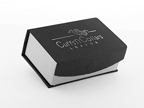 Cuffs 'N' Collars Gemelos de estrellas de Brasil (Brasil Bandera Gemelos con caja de regalo)