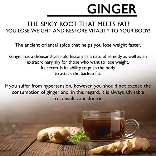 Curcuma, Jengibre, Canela y Pimienta Negra Line@ | 60 tabletas | Para reactivar el metabolismo y la digestión | especias con efectos mágicos | producto italiano