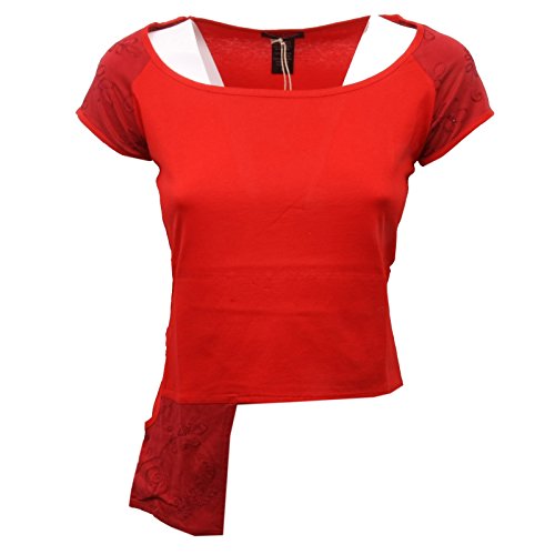 Custo C8610 Maglia Donna Barcelona asimmetrica Rosso t-Shirt Woman [2/S]