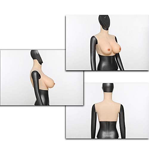 Cyomi, pechos de silicona con vasos capilares reales, transvestidos cruzados, mastectomía drag Queen Cosplay, pechos artificiales para hombres - 4. generación - Copa B hasta G. No.2 Large