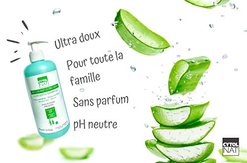 CYTOLNAT® Gel Limpiador Ultrasuave 500 ml – Pieles sensibles y uso diario para toda la familia – Rostro, cuerpo, cabello – Hipoalergénico y sin perfume