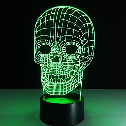 D s Night Light Lamp 3D Lights ns Nightlight Night Lights con LED Illusion Visual Mood Lamp Decor Halloween