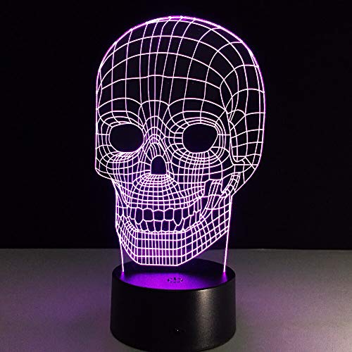 D s Night Light Lamp 3D Lights ns Nightlight Night Lights con LED Illusion Visual Mood Lamp Decor Halloween