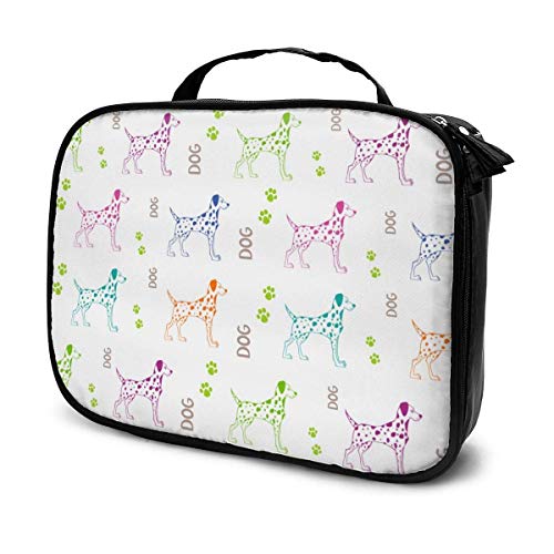 Dálmata Dog Fashion Travel Maquillaje Train Case Bolsa cosmética portátil Multipropósito Regalo para Cosméticos Maquillaje Herramientas de tocador Joyería