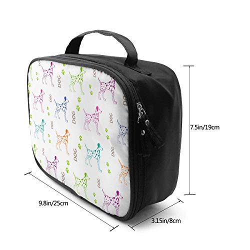 Dálmata Dog Fashion Travel Maquillaje Train Case Bolsa cosmética portátil Multipropósito Regalo para Cosméticos Maquillaje Herramientas de tocador Joyería